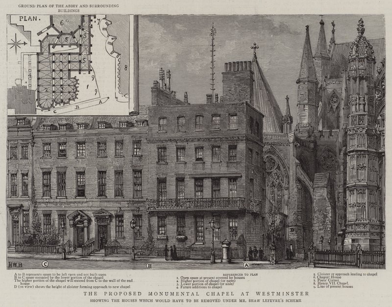 A proposta da capela monumental em Westminster de Henry William Brewer