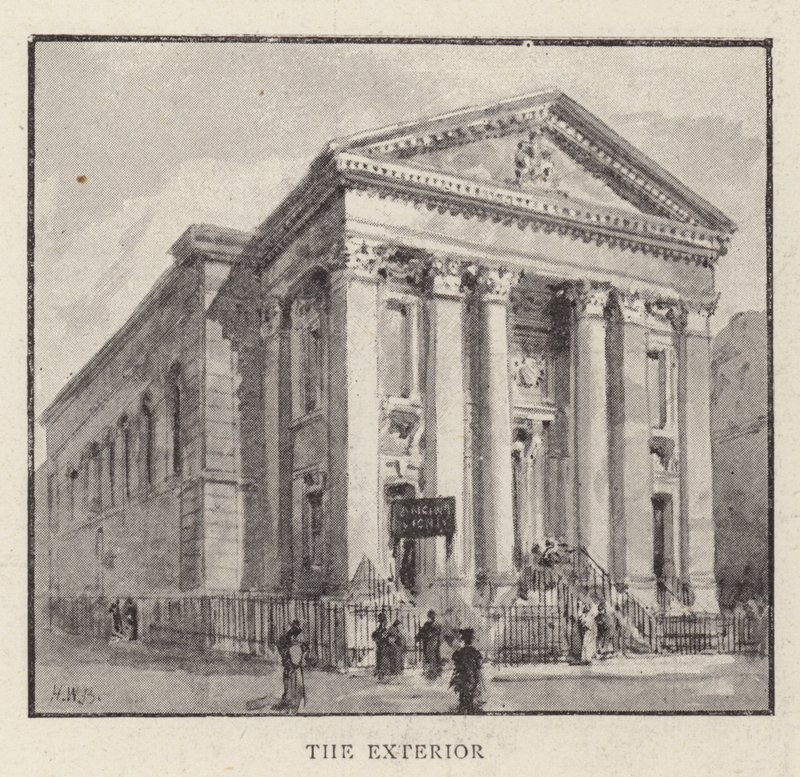 A Igreja Católica Romana de St. Mary, Moorfields, City, que está prestes a ser derrubada de Henry William Brewer