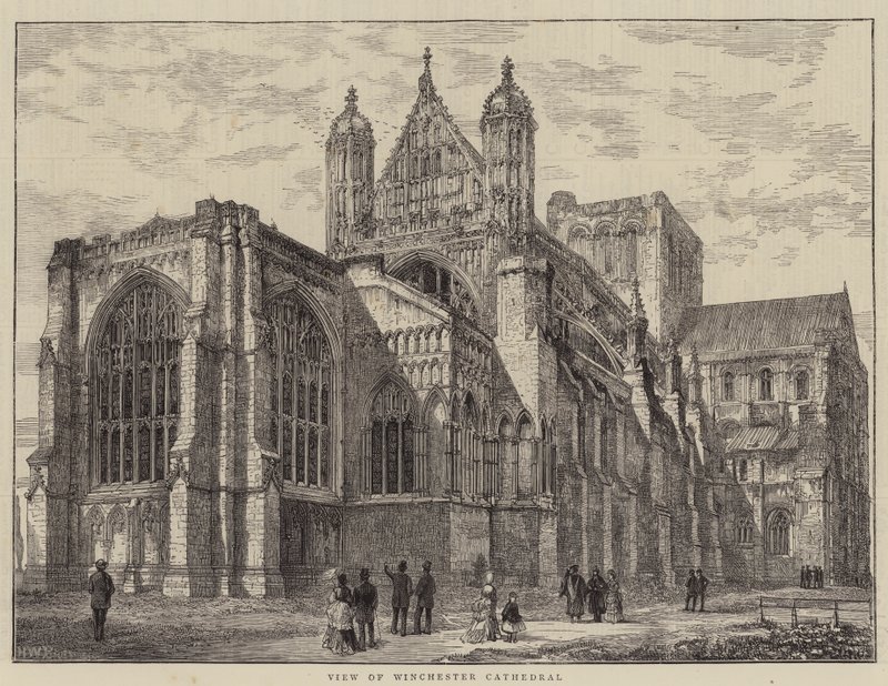 Vista, de, winchester, catedral de Henry William Brewer
