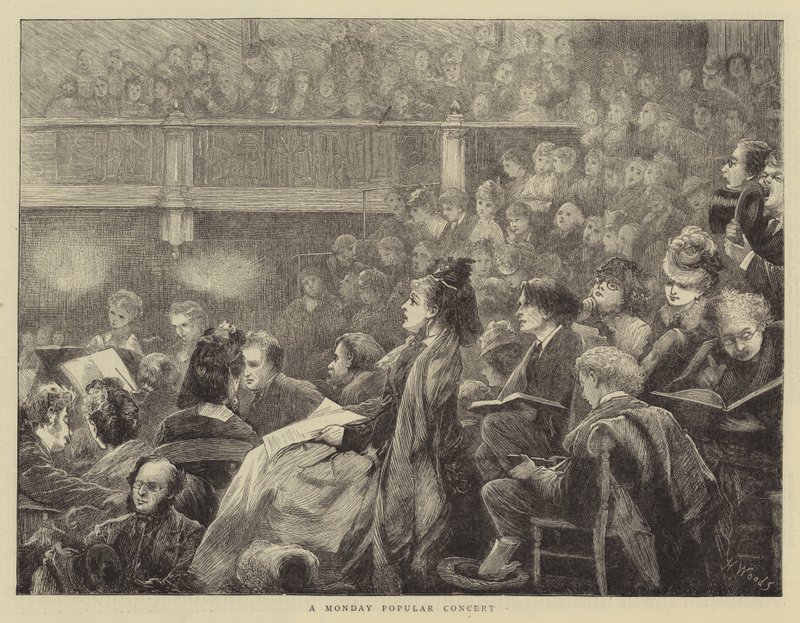 Um concerto popular de segunda-feira de Henry Woods