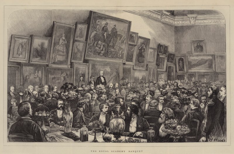 Banquete da Royal Academy de Henry Woods