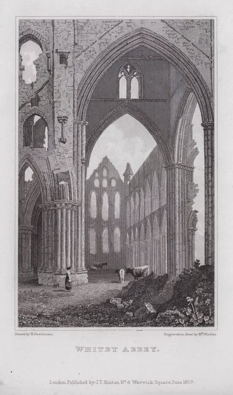 Whitby Abbey (gravura) de Henry (after) Gastineau