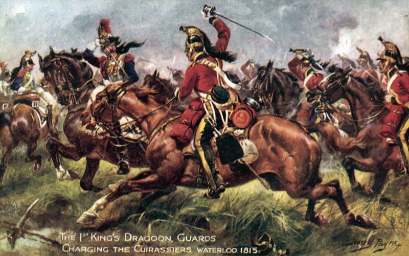 1º (Reis) Dragoon Guards, Batalha de Waterloo, 18 de junho de 1815 de Henry A. Payne