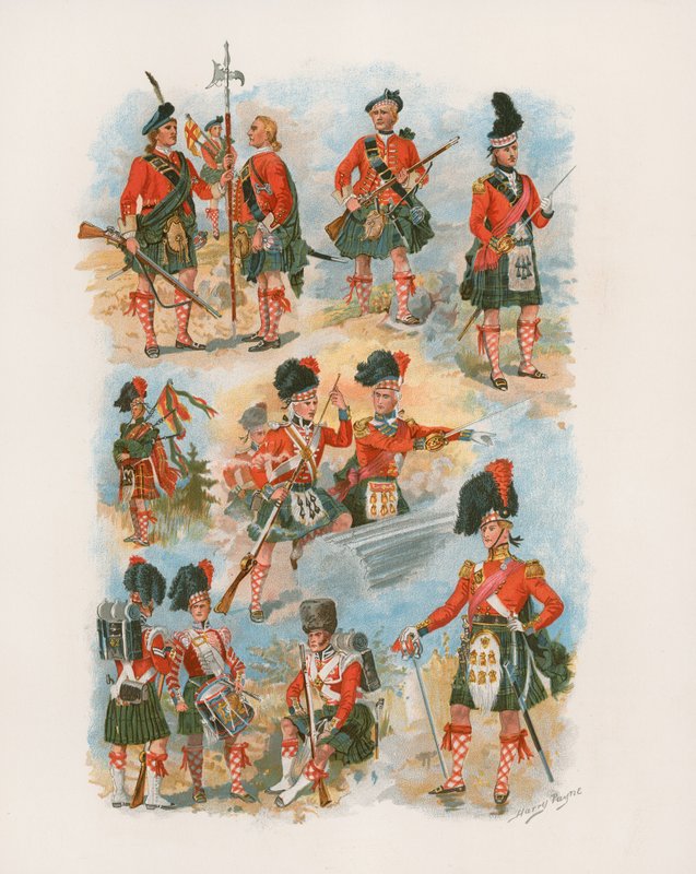 42º Royal Highlanders O Relógio Negro (cromolitro) de Henry A. Payne