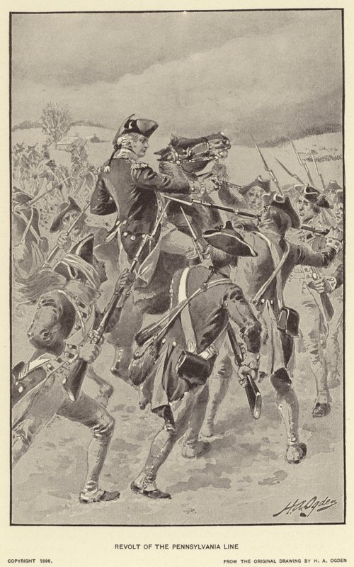 Revolta da Linha da Pensilvânia (litho) de Henry Alexander (after) Ogden