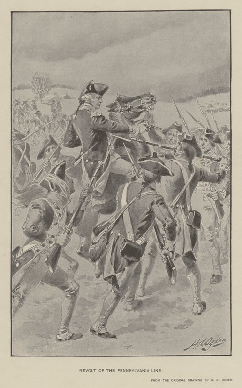 Revolta da Linha da Pensilvânia (litho) de Henry Alexander (after) Ogden
