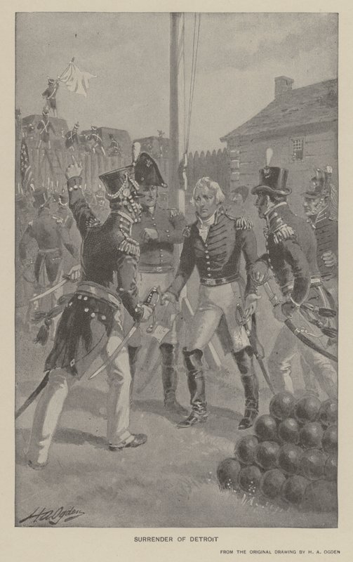 Rendição de Detroit (litho) de Henry Alexander (after) Ogden