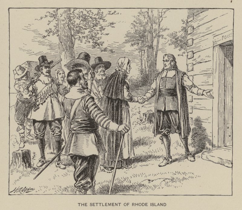 O assentamento de Rhode Island (litho) de Henry Alexander (after) Ogden