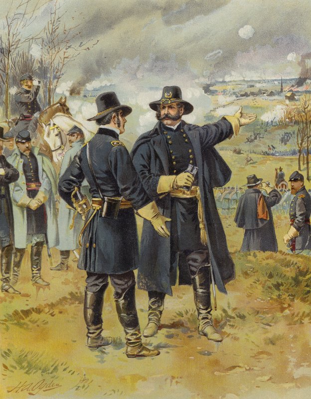 Burnside em Fredericksburg, 13 de dezembro de 1862 de Henry Alexander Ogden