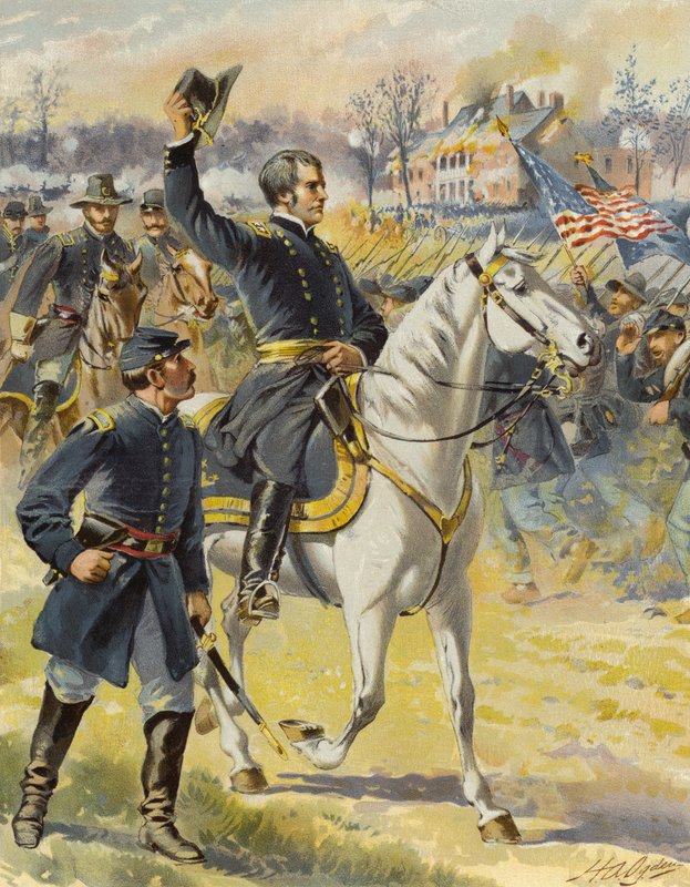 Hooker em Chancellorsville, 3 de maio de 1863 de Henry Alexander Ogden