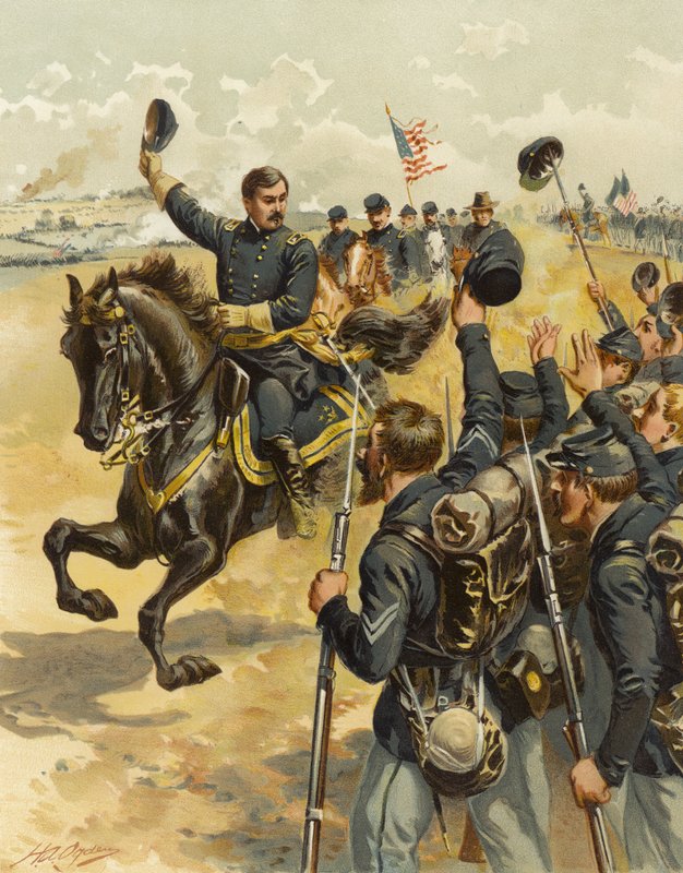 McClellan em Antietam, 17 de setembro de 1862 de Henry Alexander Ogden