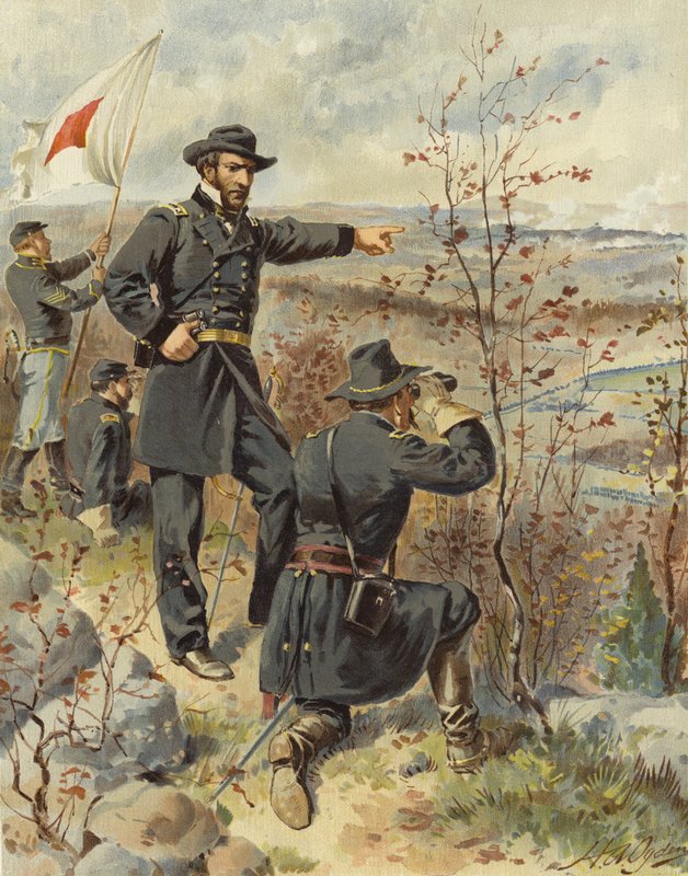 Sherman em Kenesaw Mountain, 4 de outubro de 1864 de Henry Alexander Ogden