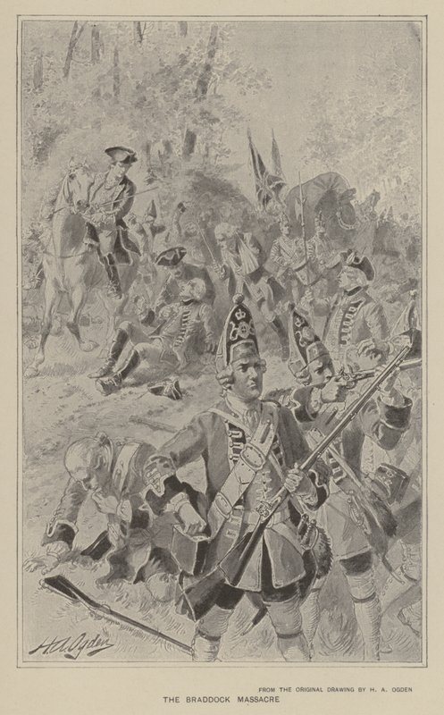 O massacre de Braddock de Henry Alexander Ogden