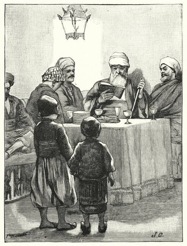 Uma páscoa dos judeus modernos (litho) de Henry Andrew Harper