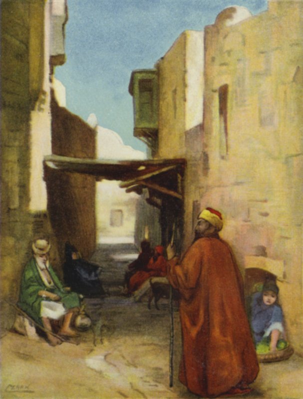 Uma rua em Jerusalém (cor litho) de Henry Andrew Harper