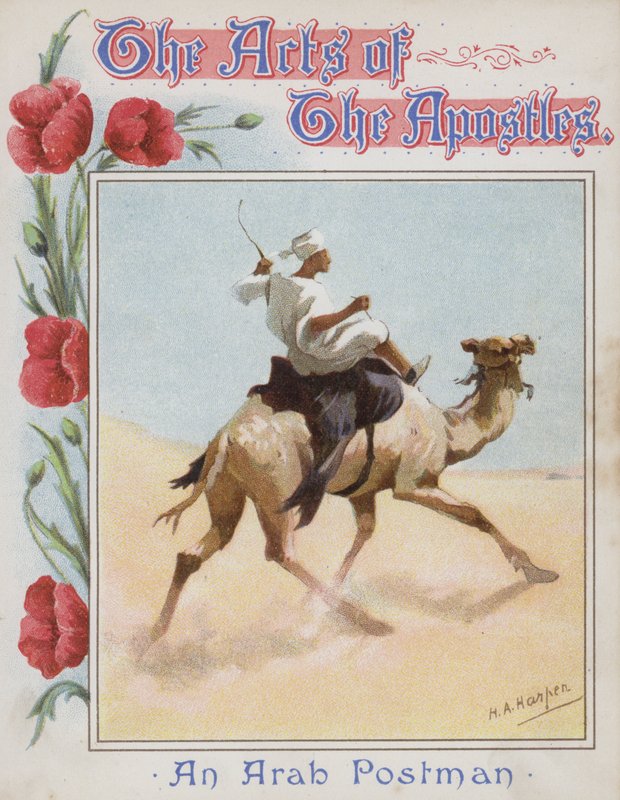 Um carteiro árabe (chromolitho) de Henry Andrew Harper