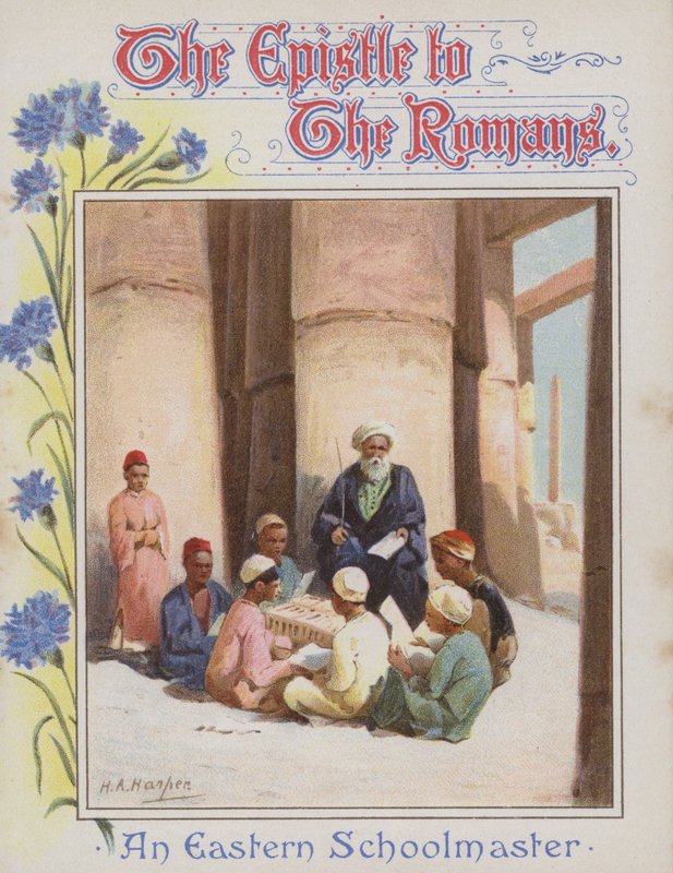 Um mestre de escola oriental (chromolitho) de Henry Andrew Harper