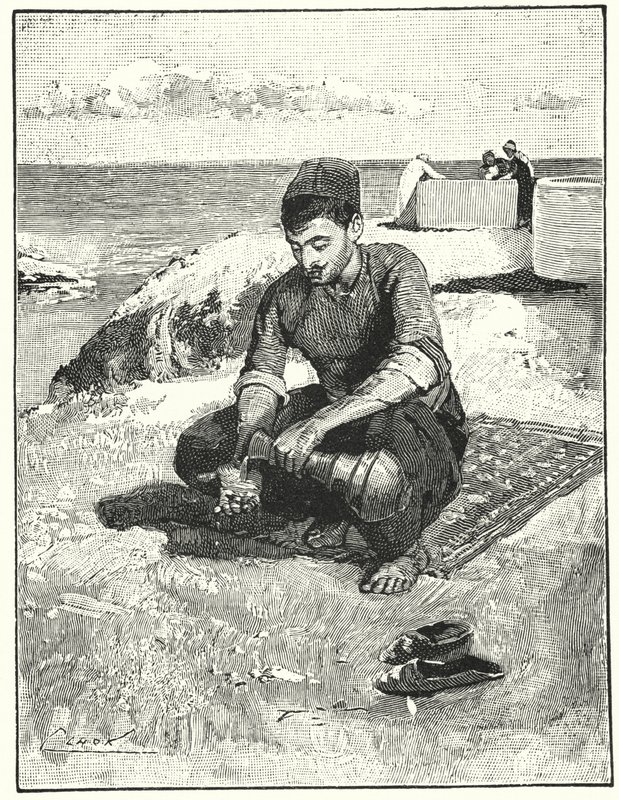 Limpeza cerimonial antes da oração (litho) de Henry Andrew Harper