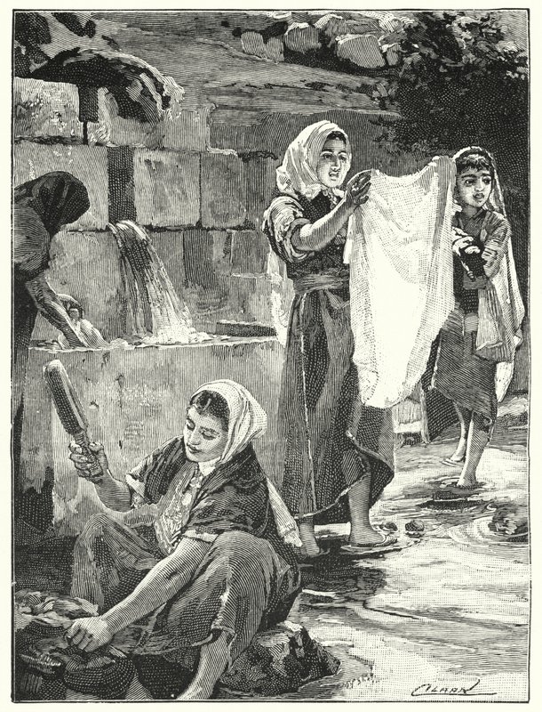 Fonte na Lifta em Samaria (litho) de Henry Andrew Harper