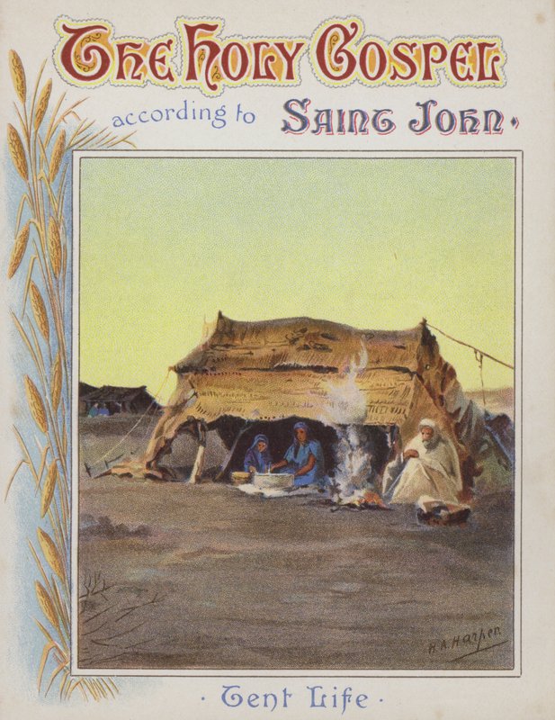 Vida em tendas (cromolitho) de Henry Andrew Harper