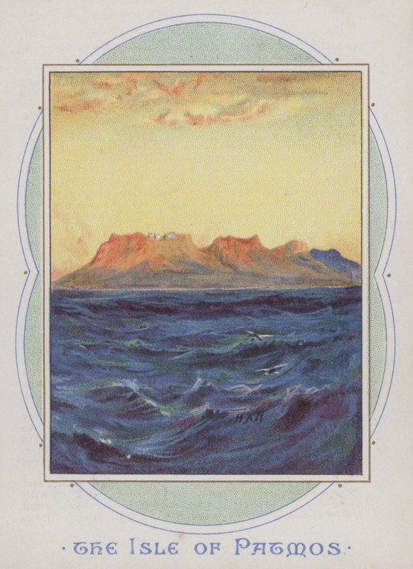 A Ilha de Patmos (chromolitho) de Henry Andrew Harper