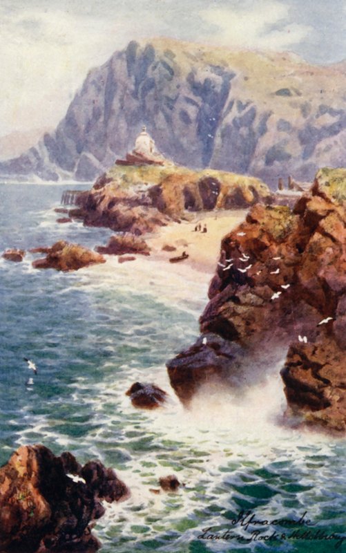 Lantern Rock e Hillsborough (litografia a cores) de Henry B. (after) Wimbush
