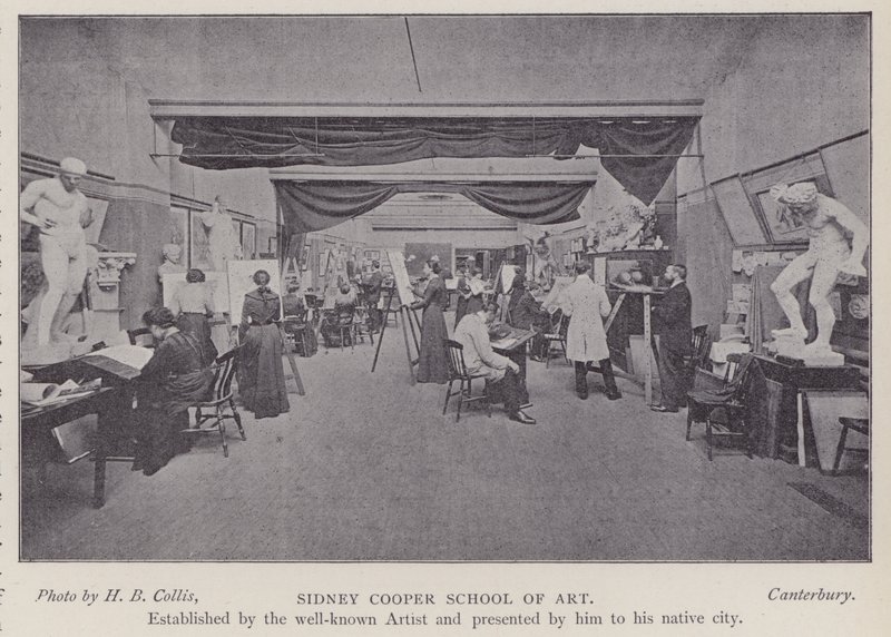 Sidney Cooper School of Art, Canterbury, Kent (foto a p/b) de Henry Beauchamp Collis