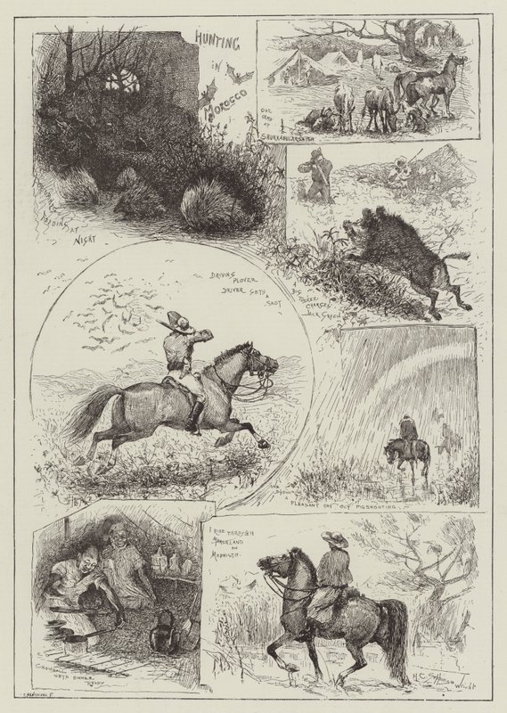 Caça em Marrocos de Henry Charles Seppings Wright