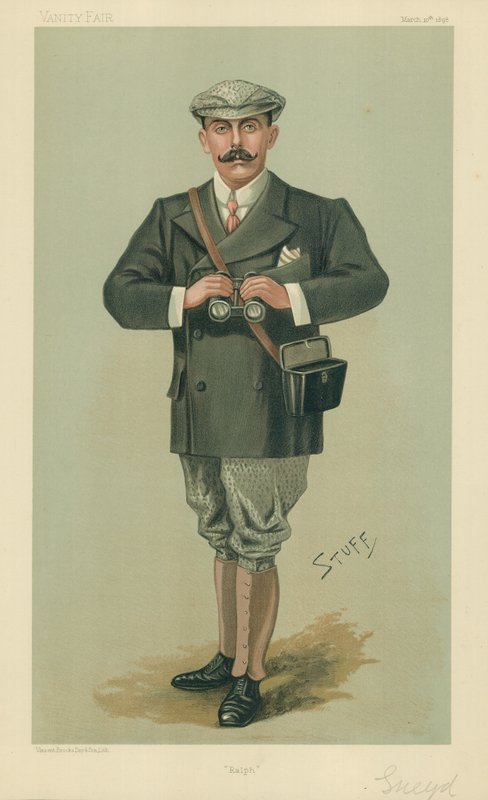 Sr. Ralph Sneyd, Ralph, 10 de março de 1898, desenho animado da Vanity Fair de Henry Charles Seppings Wright
