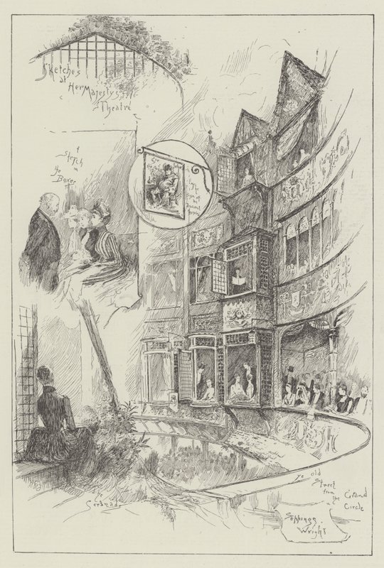 Esboços no teatro de sua majestade de Henry Charles Seppings Wright