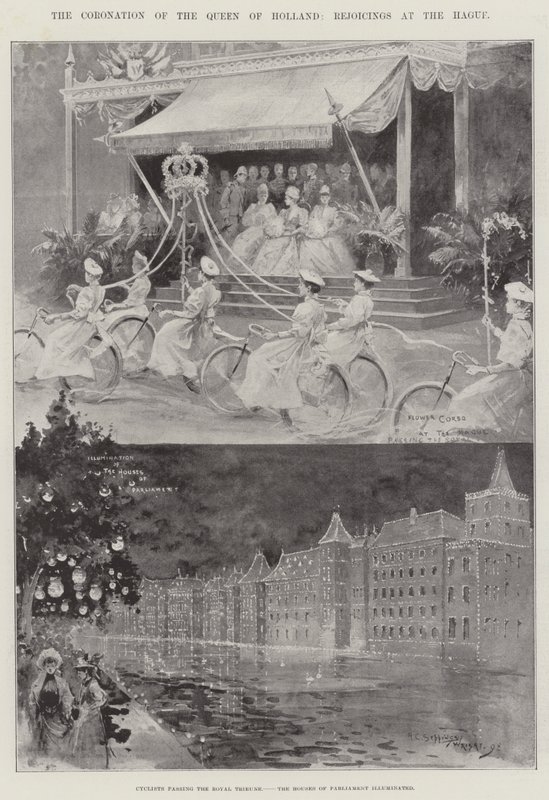 A coroação da rainha da Holanda, Rejoicings em Haia de Henry Charles Seppings Wright