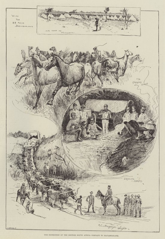 A Expedição da Companhia Britânica da África do Sul para Matabeleland de Henry Charles Seppings Wright