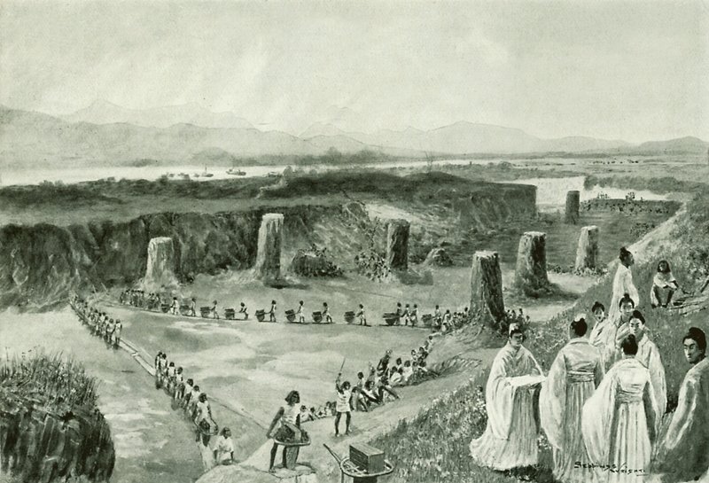 O Grande Canal da China de Henry Charles Seppings Wright