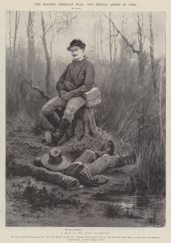 A guerra hispano-americana, um impasse na selva cubana de Henry Charles Seppings Wright