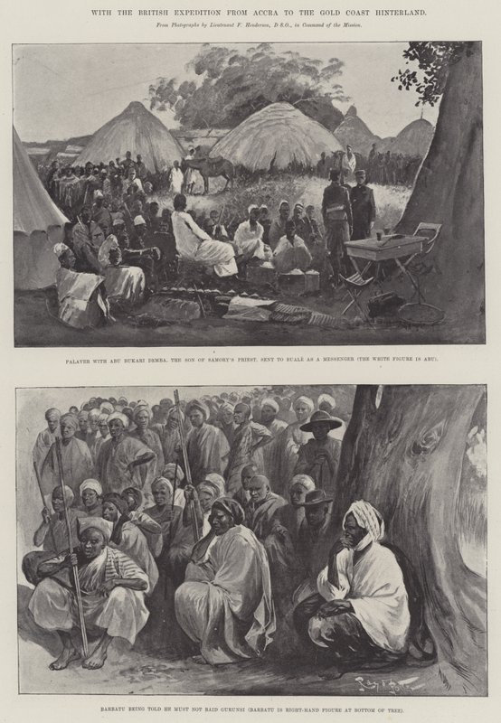 Com a Expedição Britânica de Acra para o Hinterland Gold Coast de Henry Charles Seppings Wright