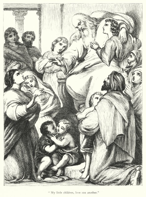 O Apóstolo João (gravura) de Henry Courtney (after) Selous