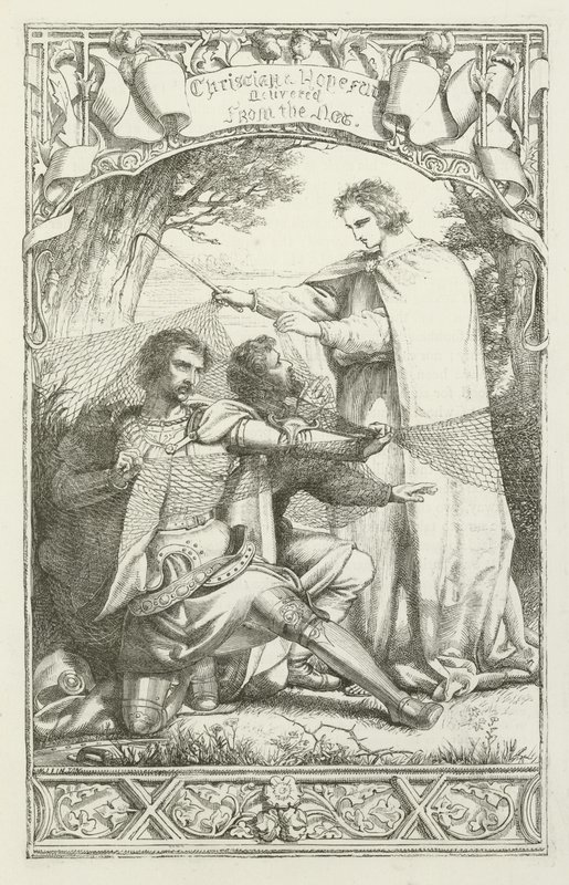 Ilustração para o progresso do peregrino por John Bunyan de Henry Courtney Selous