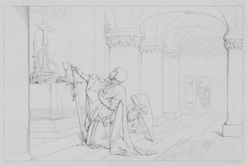 Episódio da vida de Robert Bruce, de acordo com Sir Walter Scott de Henry Courtney after Selous