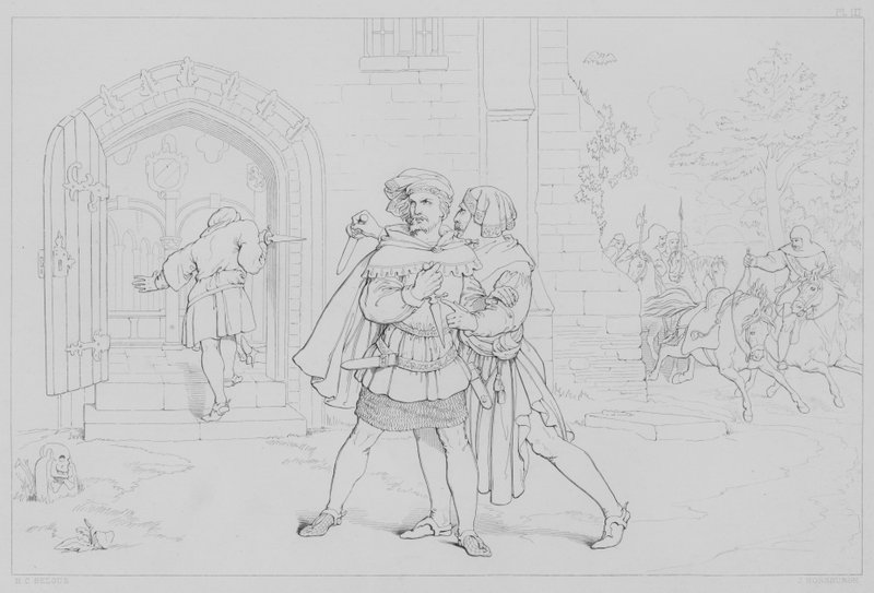 Episódio da vida de Robert Bruce, de acordo com Sir Walter Scott de Henry Courtney after Selous