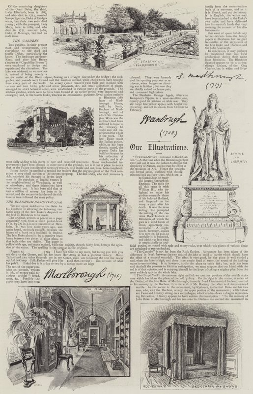Blenheim Palace Illustrated (litho) de Henry Edward Tidmarsh