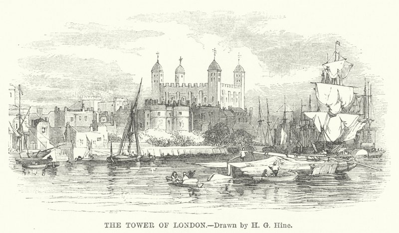 A Torre de Londres (gravura) de Henry George (after) Hine
