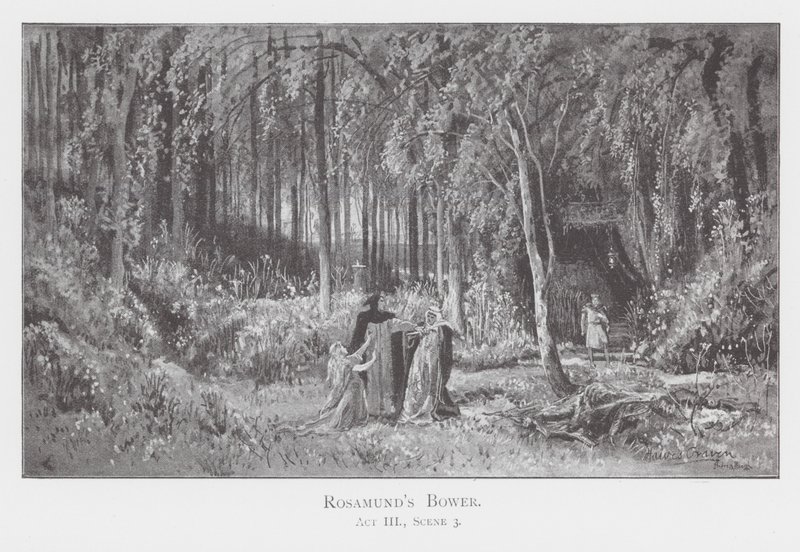 O caramanchão de Rosamund (litografia) de Henry Hawes Craven Green