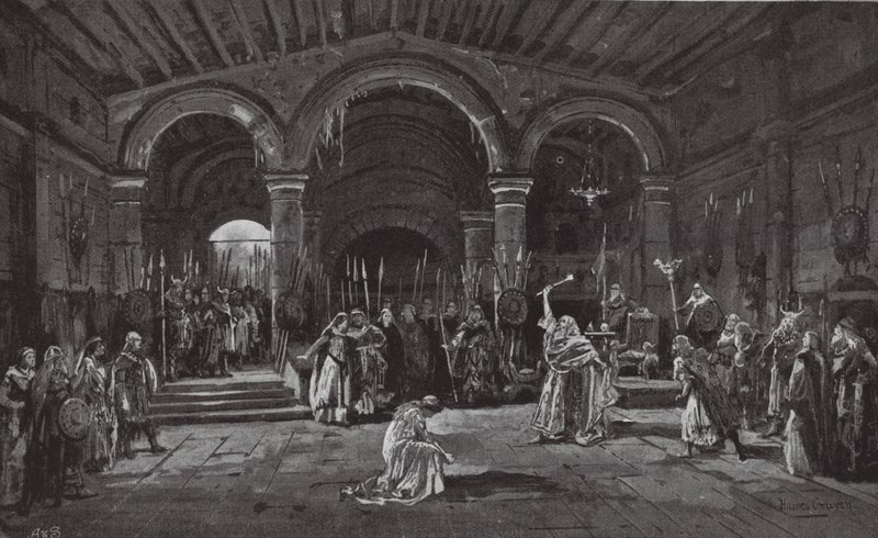 Cena do Rei Lear (litografia) de Henry Hawes Craven Green
