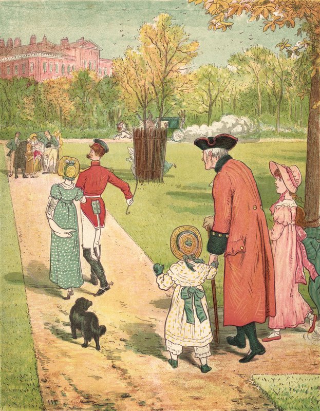 Correndo para Ver a Princesa (cor litho) de Henry Hetherington Emmerson