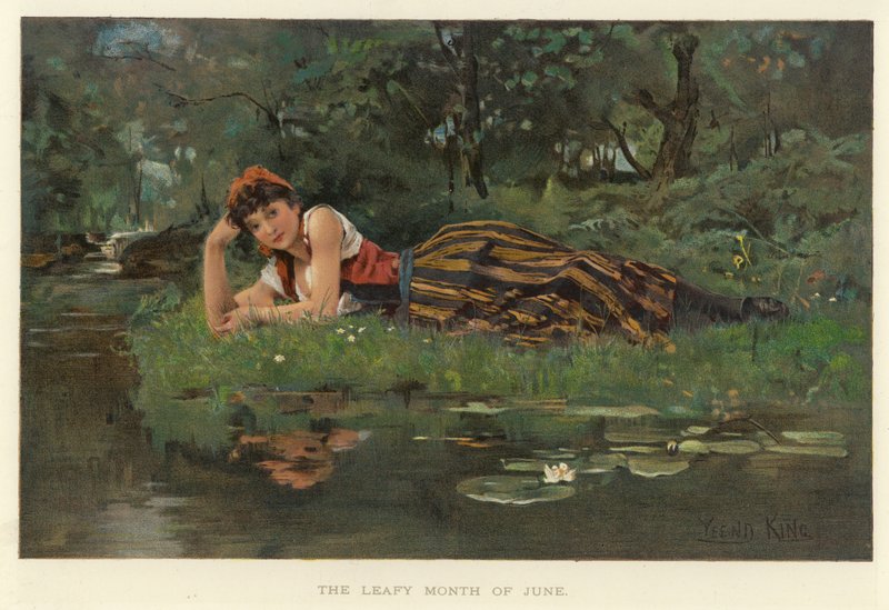 O mês frondoso de junho (chromolitho) de Henry John Yeend King