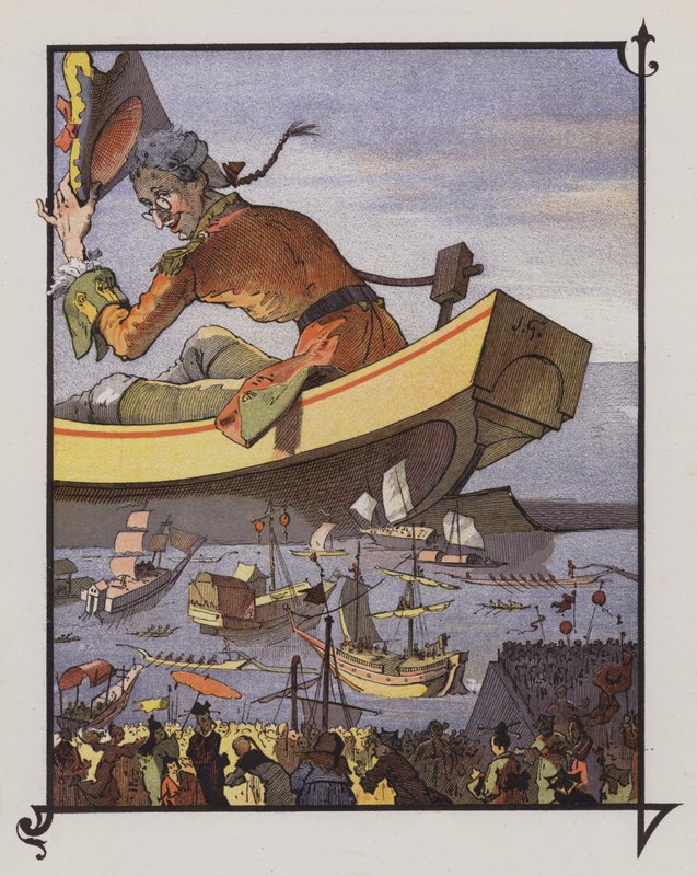 Gulliver em Lilliput de Henri Jules Jean Geoffroy