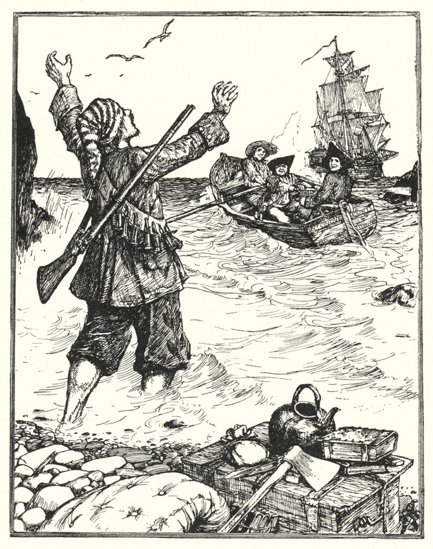 Alexander Selkirk (litho) de Henry Justice Ford