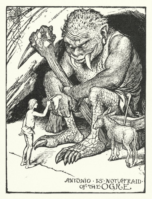 Antonio Não Tem Medo do Ogre (gravura) de Henry Justice Ford