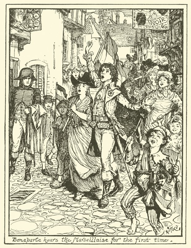 Bonaparte ouve a Marselhesa pela primeira vez de Henry Justice Ford