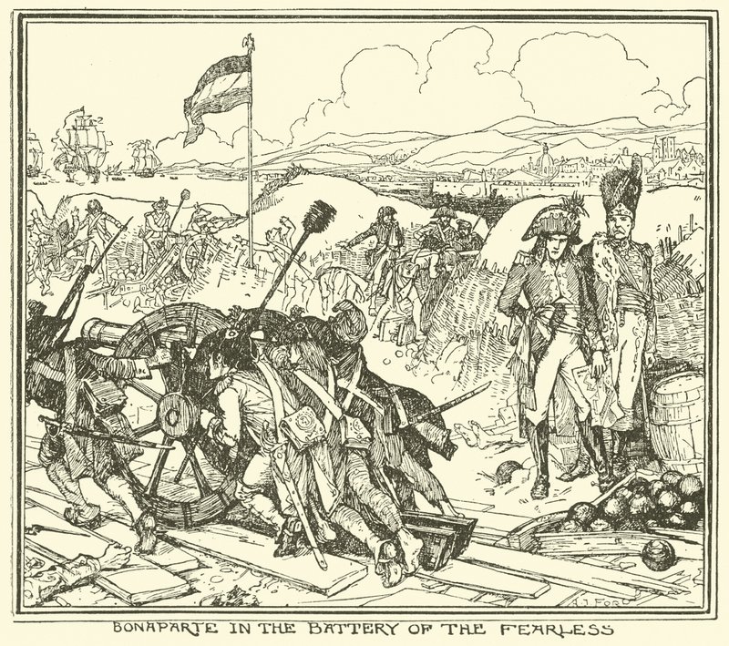 Bonaparte na Bateria do Destemido de Henry Justice Ford